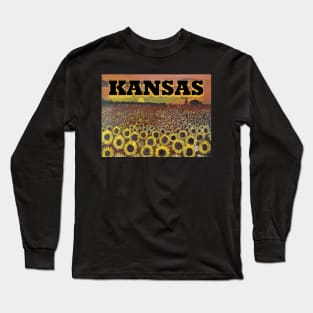 Kansas sunflowers Long Sleeve T-Shirt